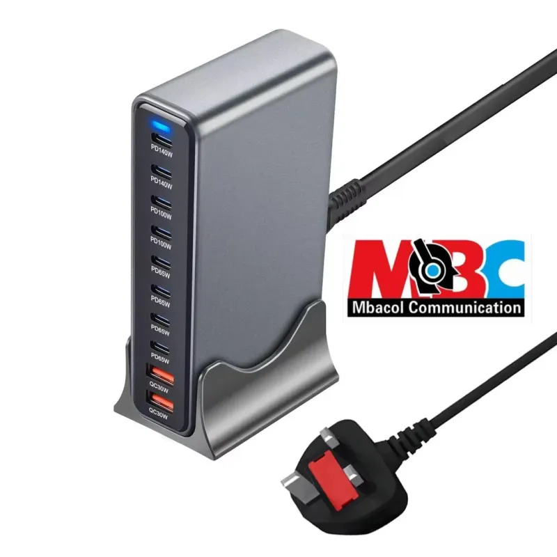 Chargeur Bureau GaN 800W 10 Ports USB-C PD3.1 - Électronique Grand Public - 25 000 FCFA - Mbacol Communication Sénégal