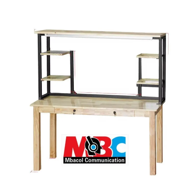 Bureau Réparation Multifonctionnel Bois Massif - Établi Électronique Style Industriel - Outils de Réparation - 170 000 FCFA - Mbacol Communication Sénégal