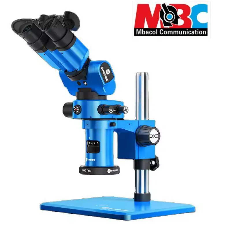 SUNSHINE R360 PRO Microscope Trinoculaire Électronique 7-58X - Réparation PCB Smartphone Professionnel - Microscopes & Caméras - 245 000 FCFA - Mbacol Communication Sénégal