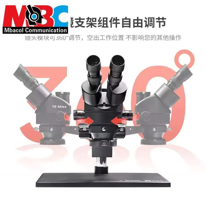 Microscope Trinoculaire YCS 1S MAX 7-45X Base Large LED - Microscopes & Caméras - 175 000 FCFA - Mbacol Communication Sénégal