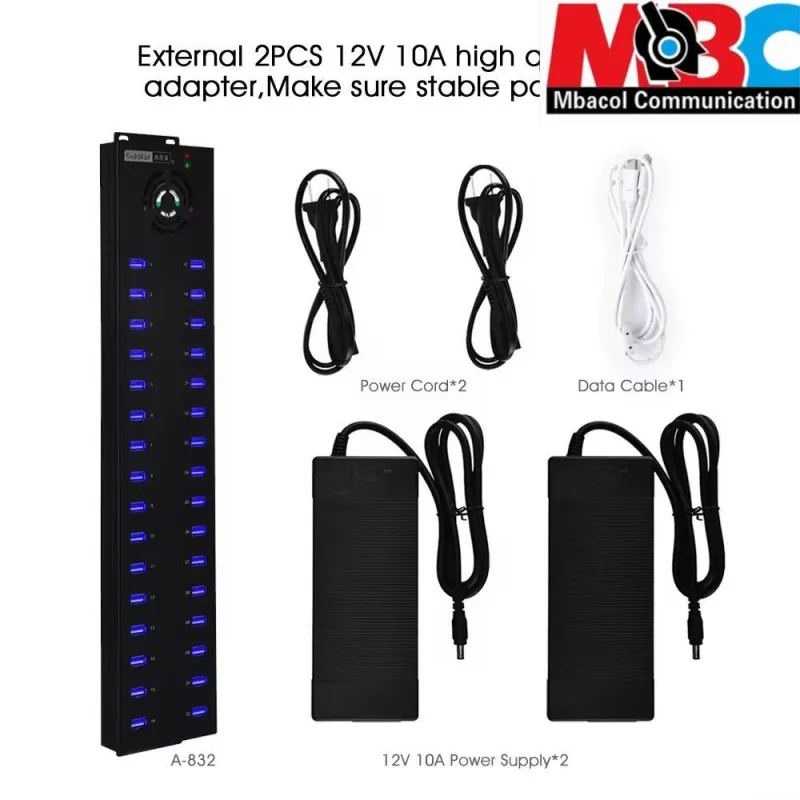 Hub USB 2.0 Sipolar Multiports 4 à 49 Ports Alimentation 12V - Vue 1