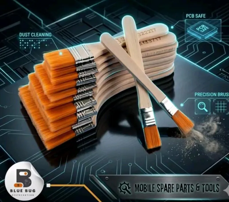 Lot de 10 Pinceaux Nettoyage Soudure Nylon Bois Électronique - Outils de Réparation - 1 100 FCFA - Mbacol Communication Sénégal