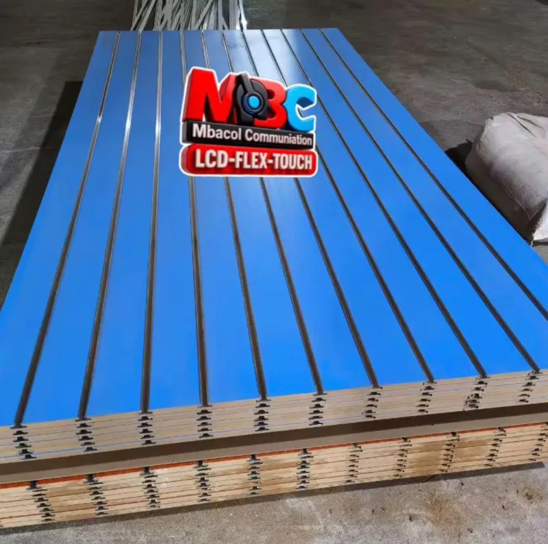 Panneau Slatwall MDF 18mm Sur Mesure Décoration Supermarché Rayonnage - Vue 1