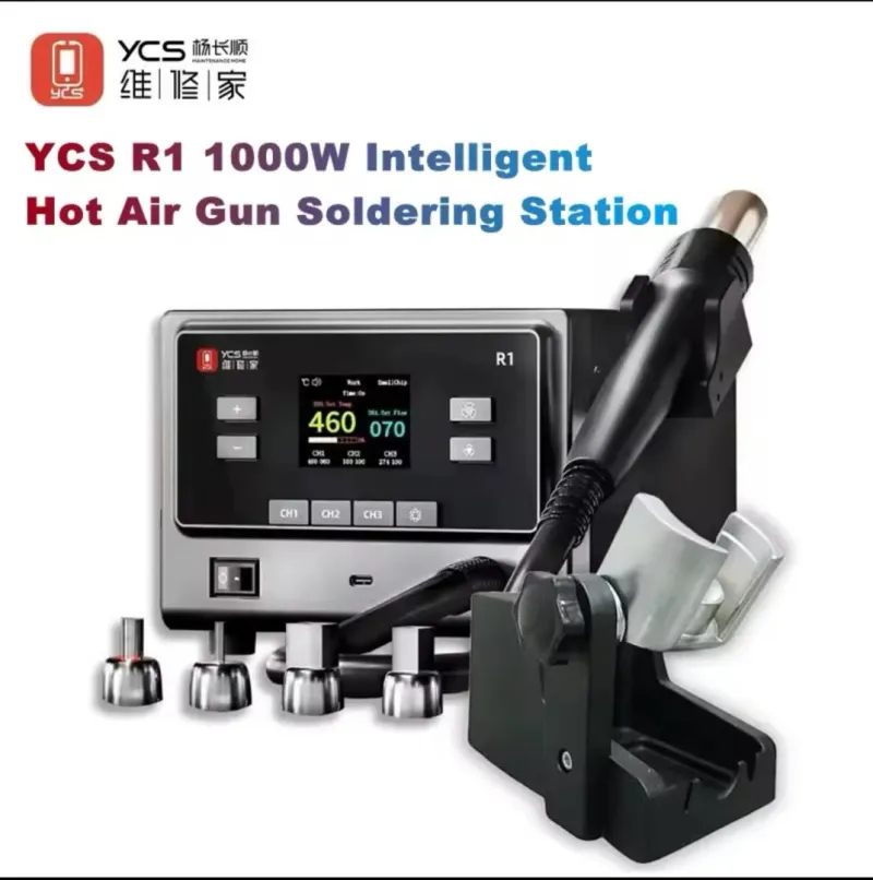 YCS-R1 Pro Station Soudage Intelligente 1000W Air Chaud BGA SMT CPU IC - Vue 1