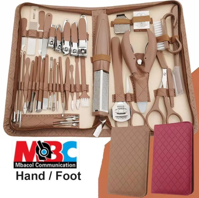 Kit Manucure 42pcs Inox Coupe-Ongles Anti-Éclaboussures Pédicure Portable - Accessoires & Consommables - 13 000 FCFA - Mbacol Communication Sénégal
