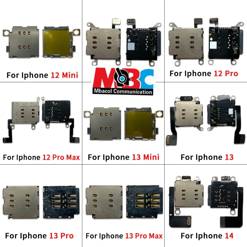 Nappe Lecteur SIM Dual iPhone 11 12 13 14 15 Pro Max Mini Plus Connecteur - Pièces Détachées Téléphones - 5 000 FCFA - Mbacol Communication Sénégal