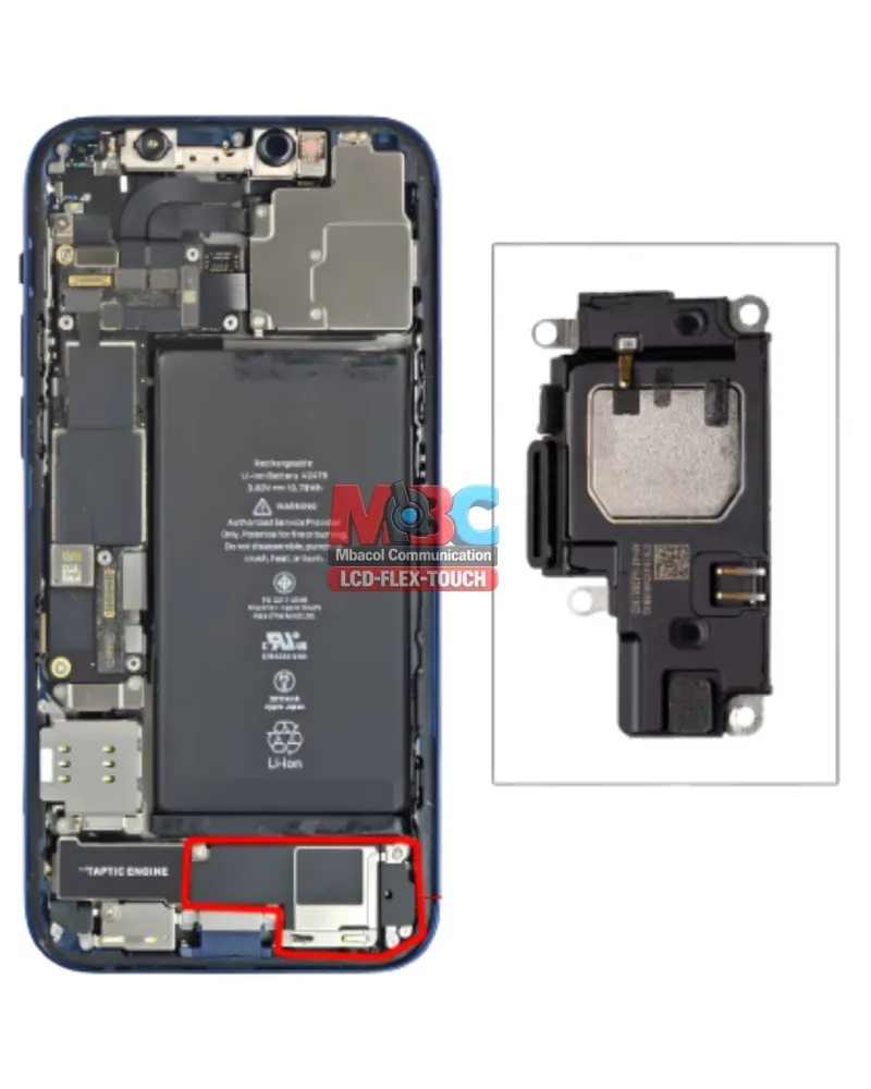 Haut-Parleur Inférieur iPhone X XR XS 11 12 13 Mini Pro Max Remplacement - Pièces Détachées Téléphones - 3 500 FCFA - Mbacol Communication Sénégal