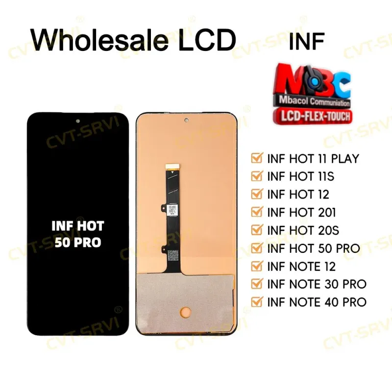 Écran LCD Infinix Hot 11 12 20S 50 Pro Note 12 30 40 Pro Assembly Tactile - Pièces Détachées Téléphones - 7 000 FCFA - Mbacol Communication Sénégal