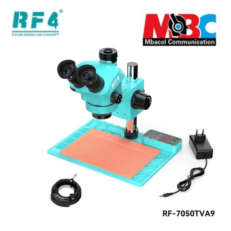 Microscope RF4-7050TVA9 Trinoculaire HD avec Base USB pour Réparation Smartphone - Microscopes & Caméras - 200 000 FCFA - Mbacol Communication Sénégal