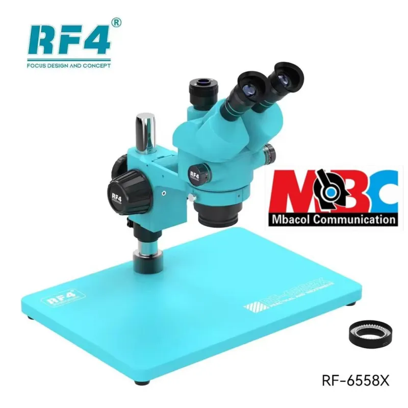 Microscope Trinoculaire RF4 RF-6558X pour Micro-Soudure et Réparation PCB Smartphone - Microscopes & Caméras - 210 000 FCFA - Mbacol Communication Sénégal