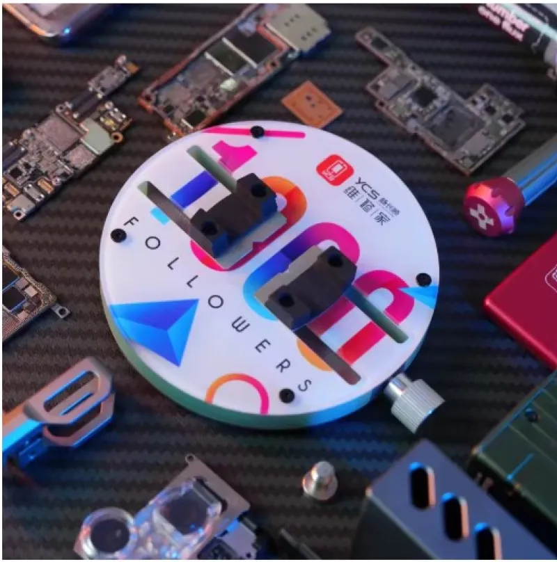 YCS-H03 Support Circulaire Universel Carte Mère Soudure Puce IC - Vue 1